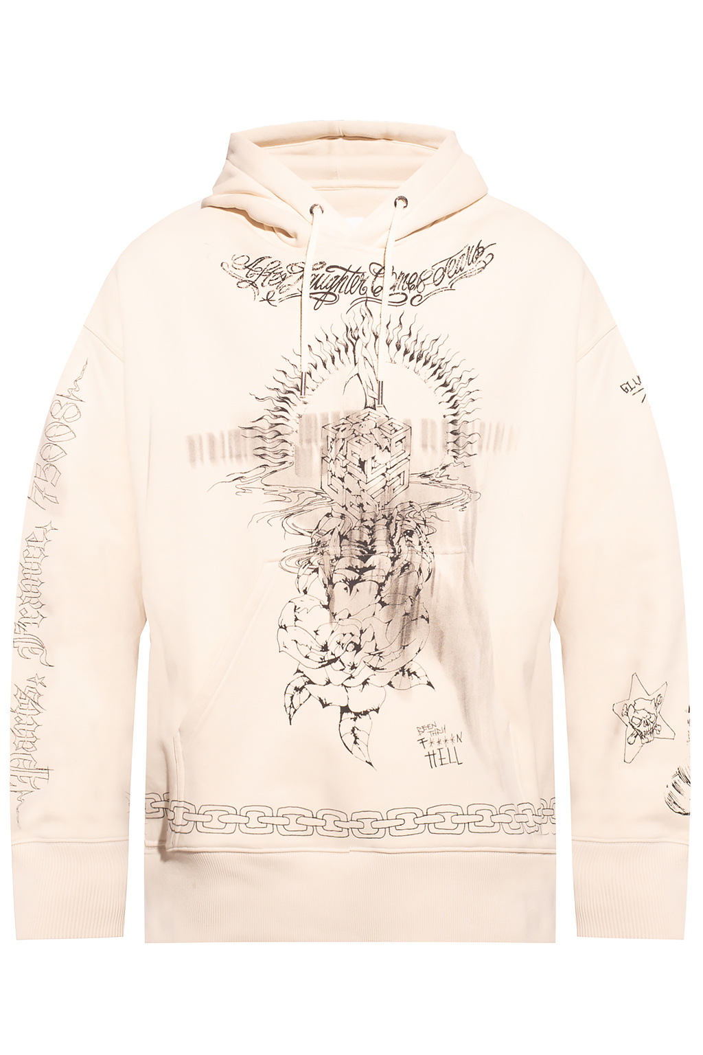 givenchy Grau Printed hoodie